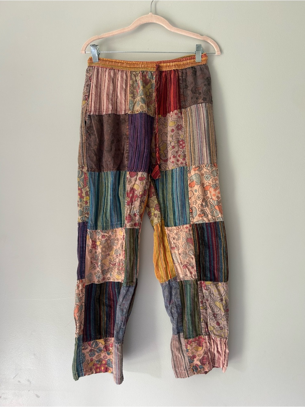 Multicolor Patchwork boho pants
